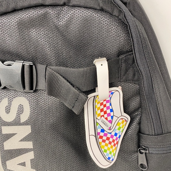 Vans Family Check Bag Luggage Tag Multi Pride - Picture 8 of 9